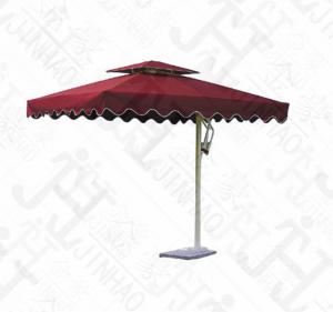 酒红色遮阳伞